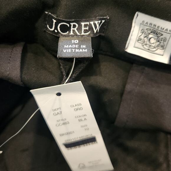 NWT J. Crew Wide-Leg Trouser In Four-Season Stretch Black 10 - Picture 8 of 12